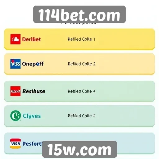Métodos de pagamento aceitos pelo site 114bet.com